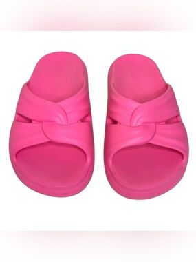 Melissa Women’s Hot Bright Pink Free Slide Sandal Size 8